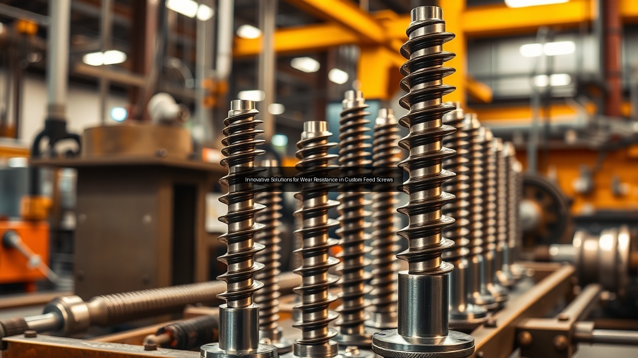 america feed screw wear custom screws manufacturing